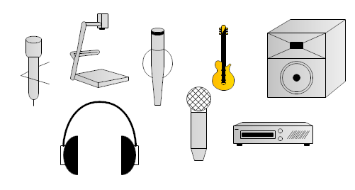Image shows audio equipment