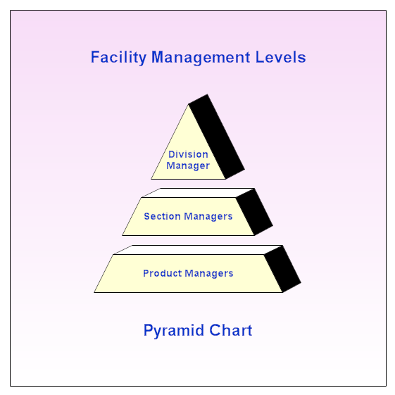 Management Levels Pyramid Chart